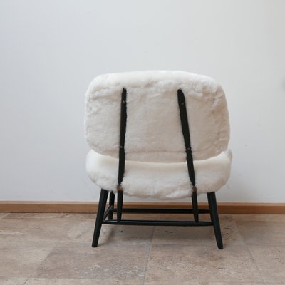 Sheepskin Shearling TeVe Lounge Chairs by Alf Svensson, Set of 2-JRP-943805