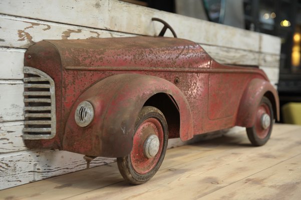 Sheet Metal Toy Car Sign, 1930s-NEN-2041890