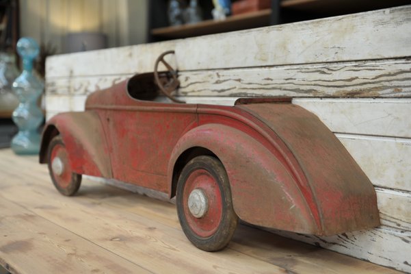 Sheet Metal Toy Car Sign, 1930s-NEN-2041890