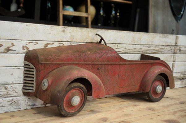 Sheet Metal Toy Car Sign, 1930s-NEN-2041890