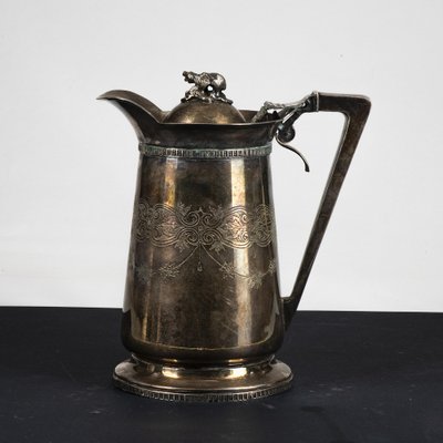 Sheffield Chocolate Jug with Engraved Decorations, 1950-RAQ-1800765