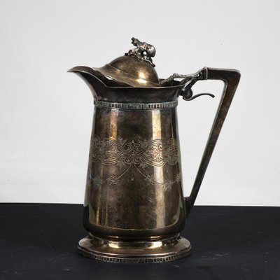 Sheffield Chocolate Jug with Engraved Decorations, 1950-RAQ-1800765