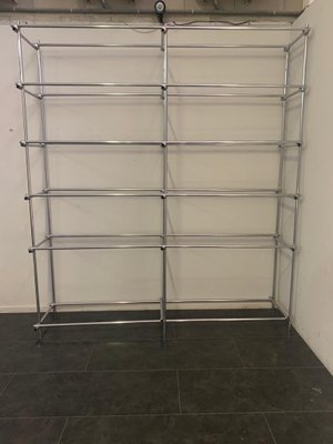 Shelf in Tubular Chrome with Metal Clamps from S.B.E., 1960s-IJR-838401