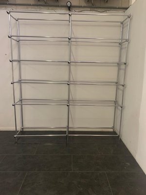 Shelf in Tubular Chrome with Metal Clamps from S.B.E., 1960s-IJR-838401