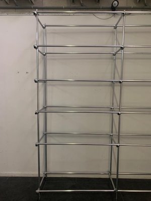 Shelf in Tubular Chrome with Metal Clamps from S.B.E., 1960s-IJR-838401