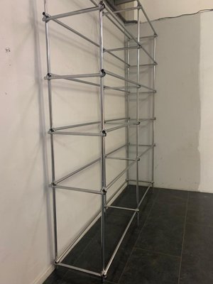 Shelf in Tubular Chrome with Metal Clamps from S.B.E., 1960s-IJR-838401