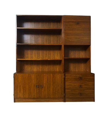 Shelf Unit in Rosewood Veneer, 1950s, Set of 2-KDW-1743084