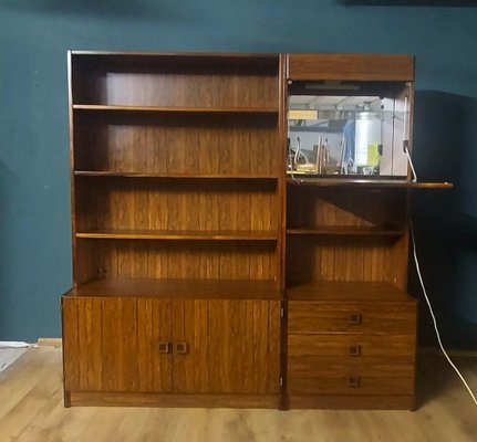 Shelf Unit in Rosewood Veneer, 1950s, Set of 2-KDW-1743084