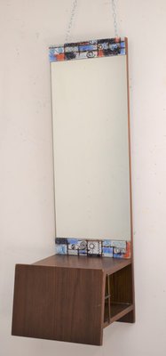 Shelf with Mirror by Siva Poggibonsi, Italy, 1960s-AOL-1256192