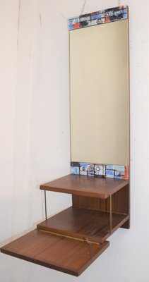 Shelf with Mirror by Siva Poggibonsi, Italy, 1960s-AOL-1256192