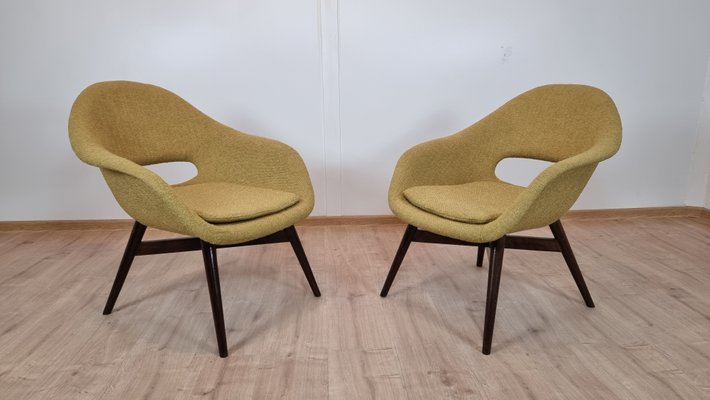 Shell Armchairs by Miroslav Navratil, Set of 2-QJA-1083202