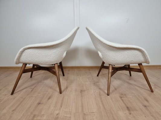 Shell Armchairs by Miroslav Navratil, Set of 2-QJA-1088235