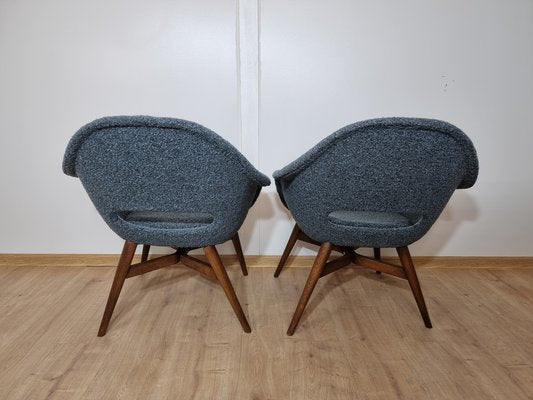 Shell Armchairs by Miroslav Navratil, Set of 2-QJA-1123292