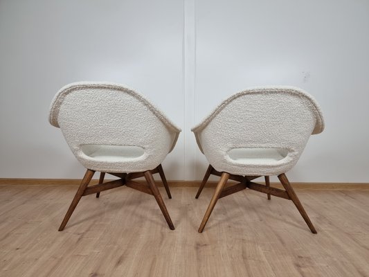 Shell Armchairs by Miroslav Navratil, Set of 2-QJA-1088235