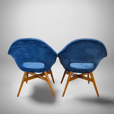 Shell Armchairs by Miroslav Navratil, Set of 2-HVX-1817027