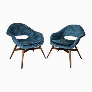 Shell Armchairs by Miroslav Navratil, Set of 2-QJA-1123291