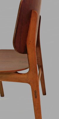 Shell Chairs in Oak and Teak attributed to Børge Mogensen, 1950s, Set of 2-VVO-1974184