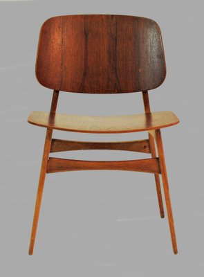 Shell Chairs in Oak and Teak attributed to Børge Mogensen, 1950s, Set of 2-VVO-1974184