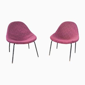 Shell Lounge Chairs by M. Navrátil, Czechoslovakia, 1960s, Set of 2-ZWG-1347545