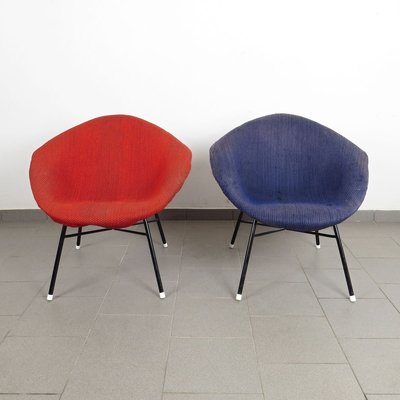 Shell-Shaped Lounge Chairs, 1960s, Set of 2-JUN-803382