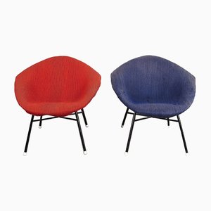 Shell-Shaped Lounge Chairs, 1960s, Set of 2-JUN-803382