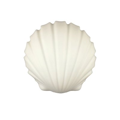 Shell-Shaped Opaline Glass Wall Light/Sconce from Limburg, Germany, 1970s-BMM-2021484