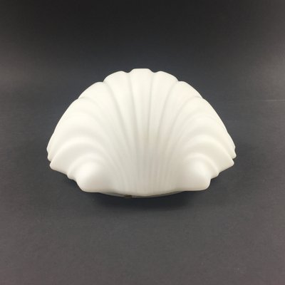 Shell-Shaped Opaline Glass Wall Light/Sconce from Limburg, Germany, 1970s-BMM-2021484