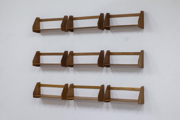 Shelves by Hans J. Wegner, 1950s, Set of 9-KO-1793325