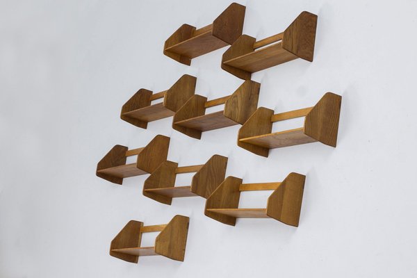 Shelves by Hans J. Wegner, 1950s, Set of 9-KO-1793325