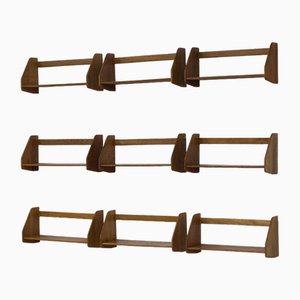 Shelves by Hans J. Wegner, 1950s, Set of 9-KO-1793325