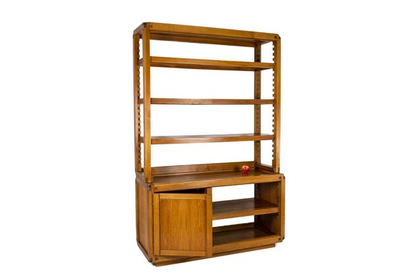 Shelves Cabinet in Natural Elm by Pierre Chapo, 1960s-CEJ-1326590