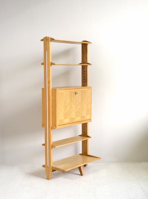 Shelving Unit with Bookcase by Jeannette Laverrière and Maurice Pré, 1950s-FQ-838240