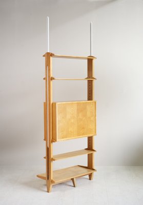 Shelving Unit with Bookcase by Jeannette Laverrière and Maurice Pré, 1950s-FQ-838240