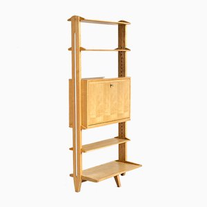 Shelving Unit with Bookcase by Jeannette Laverrière and Maurice Pré, 1950s-FQ-838240