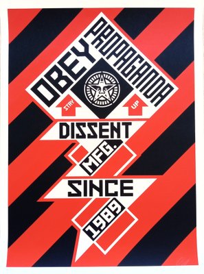 Shepard Fairey (Obey), Constructivist Banner Black, Screenprint-KHH-1743947