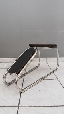 Shoe Stool with Seat & Mirror Stand Set, Vienna, 1920s-SPD-809050