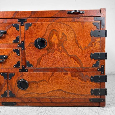 Shōwa Era Low Tansu Cabinet, Japan, 1970s-DWL-1780697