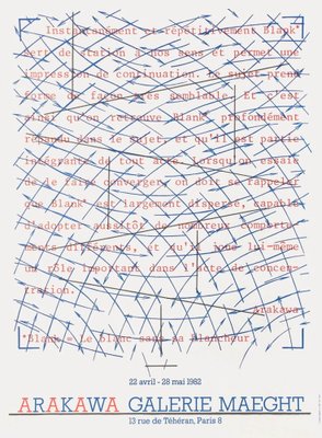 Shusaku Arakawa at Maeght Exhibition Poster, 1982-NRC-1732292