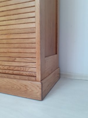 Shutter Filing Cabinet in Blond Oak, 1960s-PCO-1784919