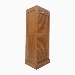 Shutter Filing Cabinet in Blond Oak, 1960s-PCO-1784919