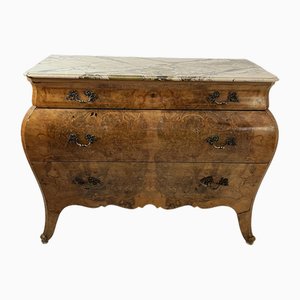 Sicilian Wooden Chest of Drawers with Marble Top, 1930s-YST-1768693