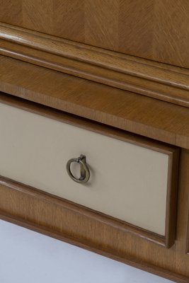 Side Cabinet in Leather and Brass attributed to Maxime-RCE-1777791