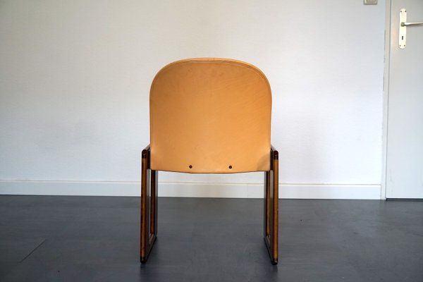 Side Chair in Cognac Leather by Tobia Scarpa for B&B Italia, 1970s-CIP-2023660