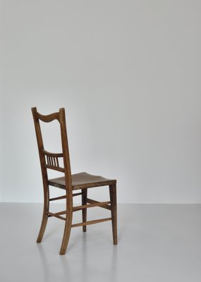 Side Chair in Patinated Mahogany in the Style of Fritz Hansen, Denmark-WRF-952997