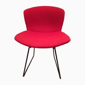 Side Chair with Red Hopsack Upholstery by Harry Bertoia for Knoll International, 1960s-LXP-1749056