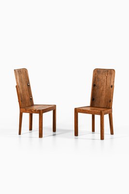 Side Chairs in Acid-Stained and Oiled Pine attributed to Axel Einar Hjorth, 1932, Set of 2-SC-2022137