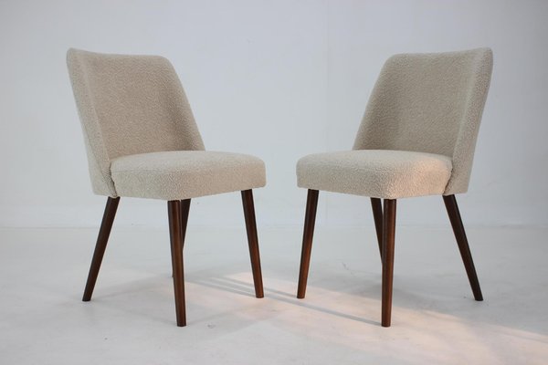 Side Chairs in Bouclé, 1960s, Set of 2-TZ-1249247