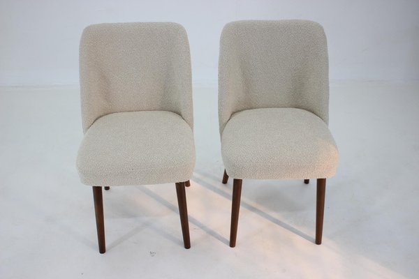 Side Chairs in Bouclé, 1960s, Set of 2-TZ-1249247