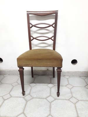 Side Chairs in Walnut, 1960s, Set of 6-AKA-1344182