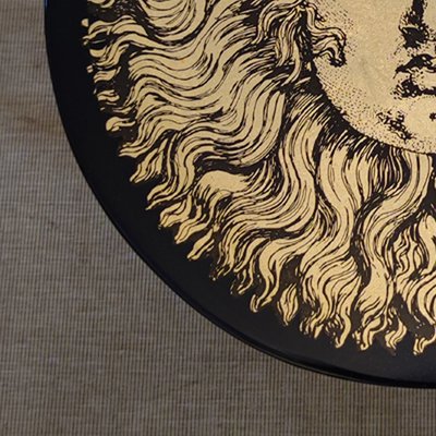 Side Table Depicting Louis XIV by Piero Fornasetti, Italy, 1970s-QGR-1313945